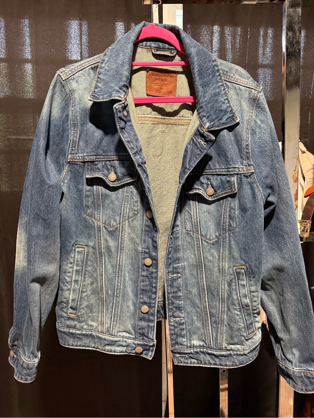 Abercrombie & Fitch medium Blue Washed Denim Jacket